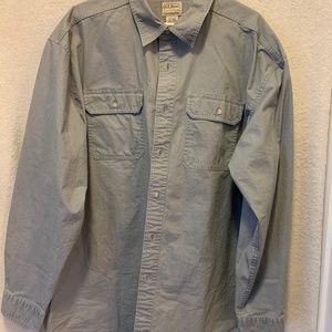 LL Bean Traditional Fit Canvas Shirt